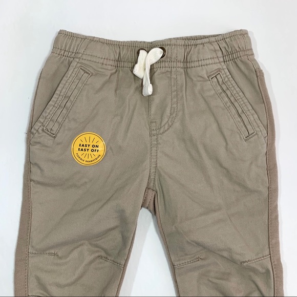 NWOT Cat & Jack Tan Boys' Knit Chino Jogger Pants - Picture 4 of 7
